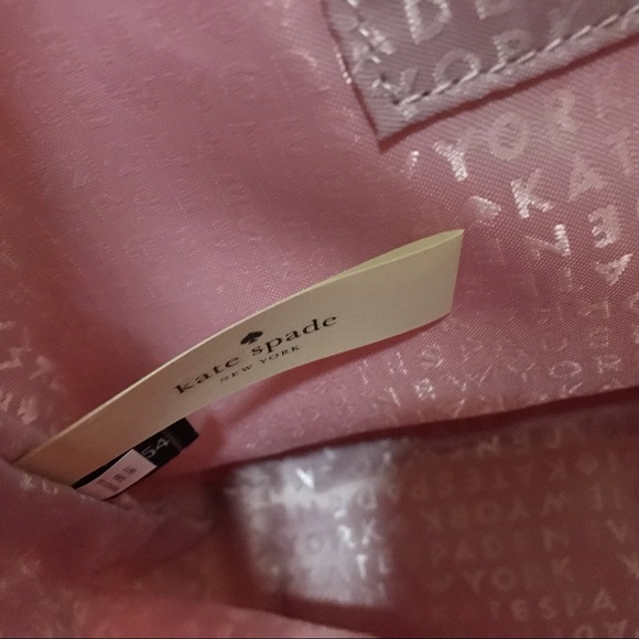 Kate Spade Spice Things Up Pink Camel Tote Bon Shopper Bag Purse Coated Canvas - Picture 8 of 8